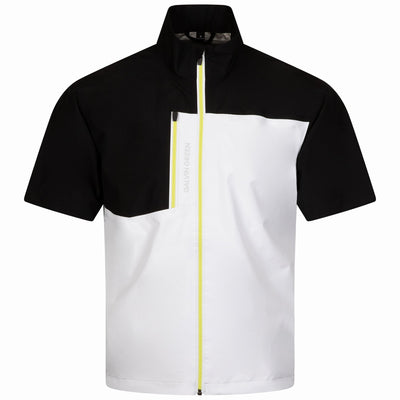 Axl GORE-TEX Short Sleeve Waterproof Jacket Black/White/Sunny Lime - SS24