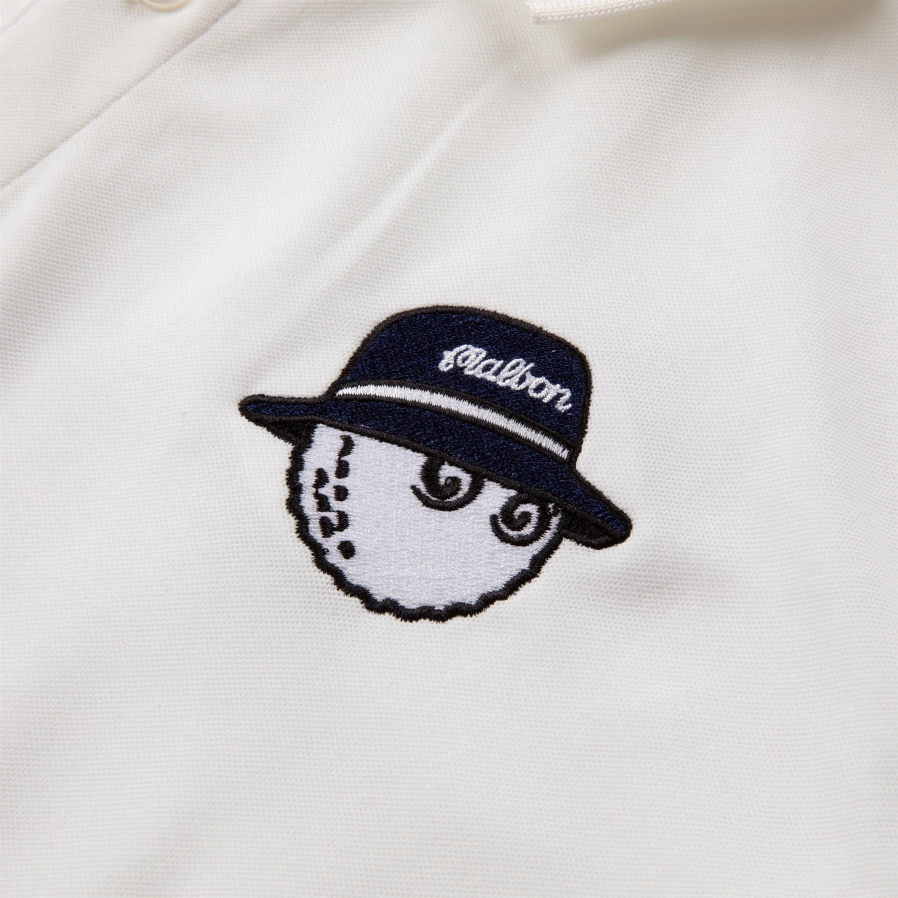 Malbon Golf Evergreen Paneled Performance Pique Polo White/Black