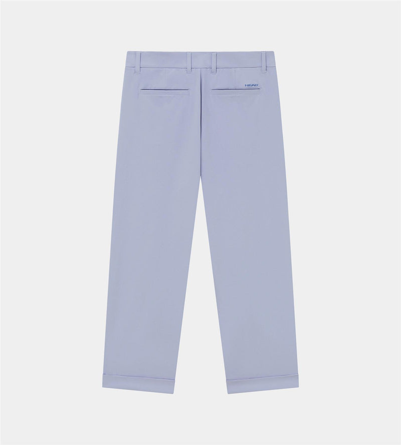 Double Pleated Pants Dusty Blue