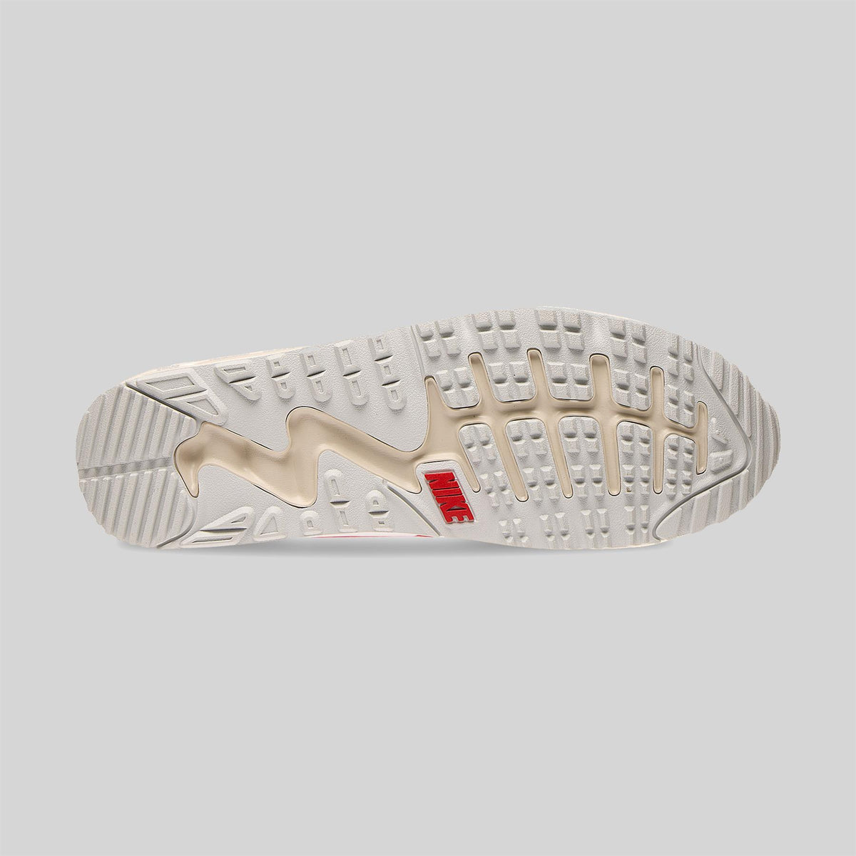 Air Max 90 G Golf Shoes Wht/Fire Red-Lt. Orewood