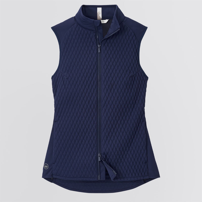 Womens Fuse Mini Diamond Quilt Vest Navy