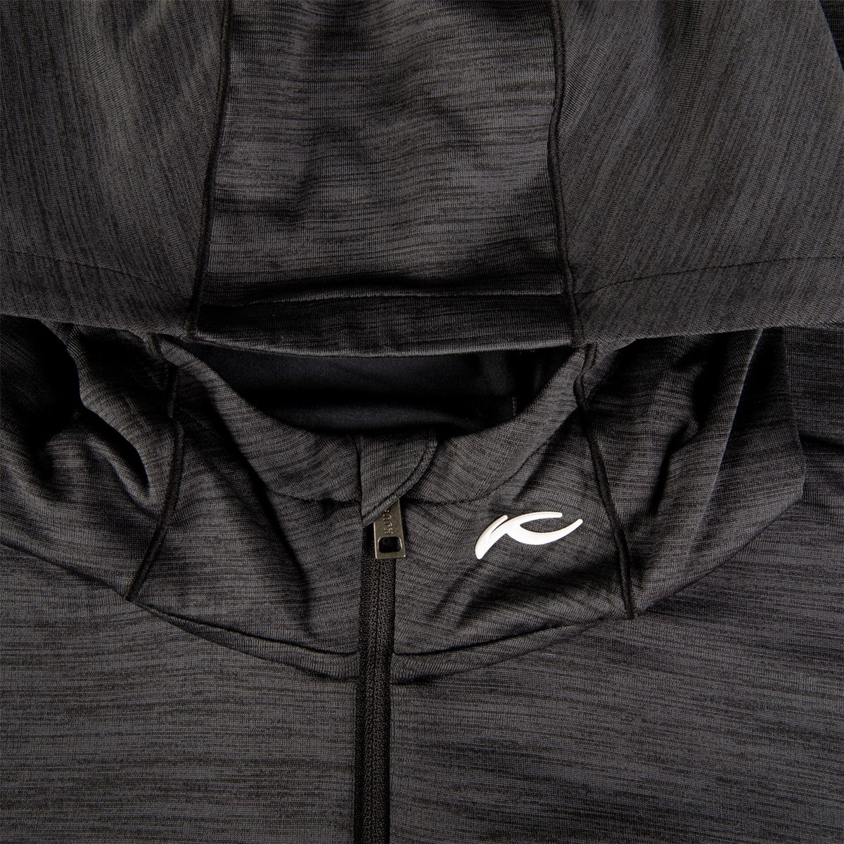 Liam Hooded Half Zip Mid Layer Black