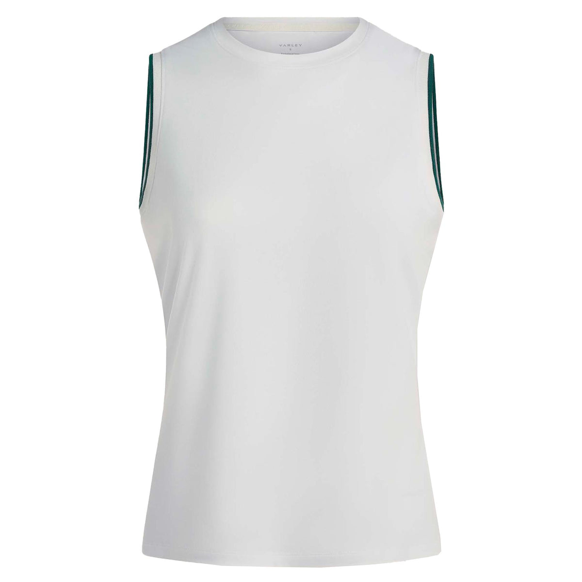 Womens Arton Performance Tank Polo White/Forest
