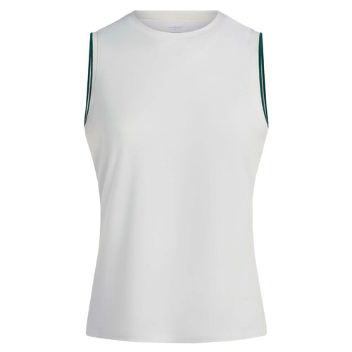 Womens Arton Performance Tank Polo White/Forest - SS25