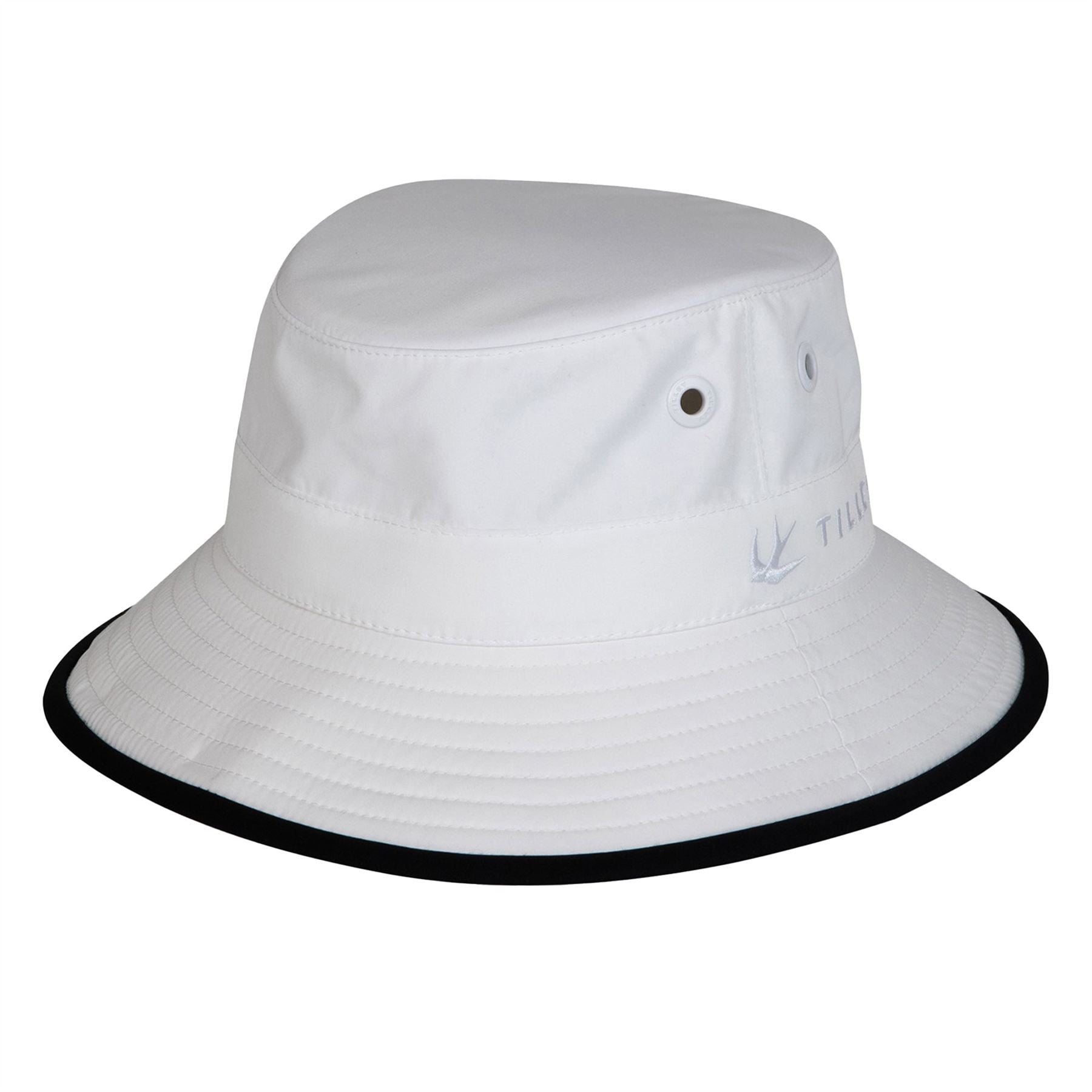Womens Tilley Wide Brim Bucket Hat White/Black