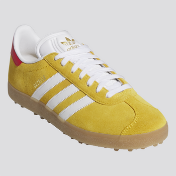 adidas オリジナルスGazelle Golf 25.5イエローユニセックス adidas Golf Originals Gazelle Spikeless Golf Shoes Bold Gold
