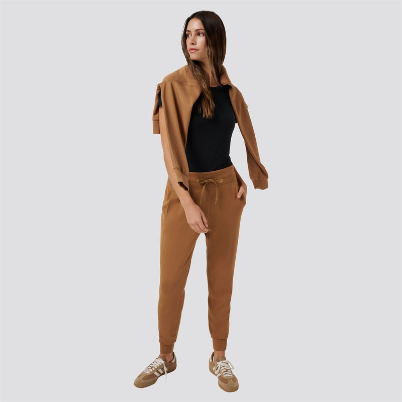 Womens Skyloft Soft Tie Jogger Chestnut