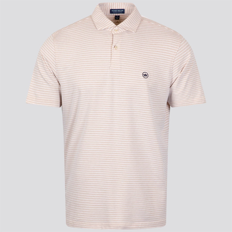 Albatross Stripe Cotton-Blend Pique Polo Summer Dunes