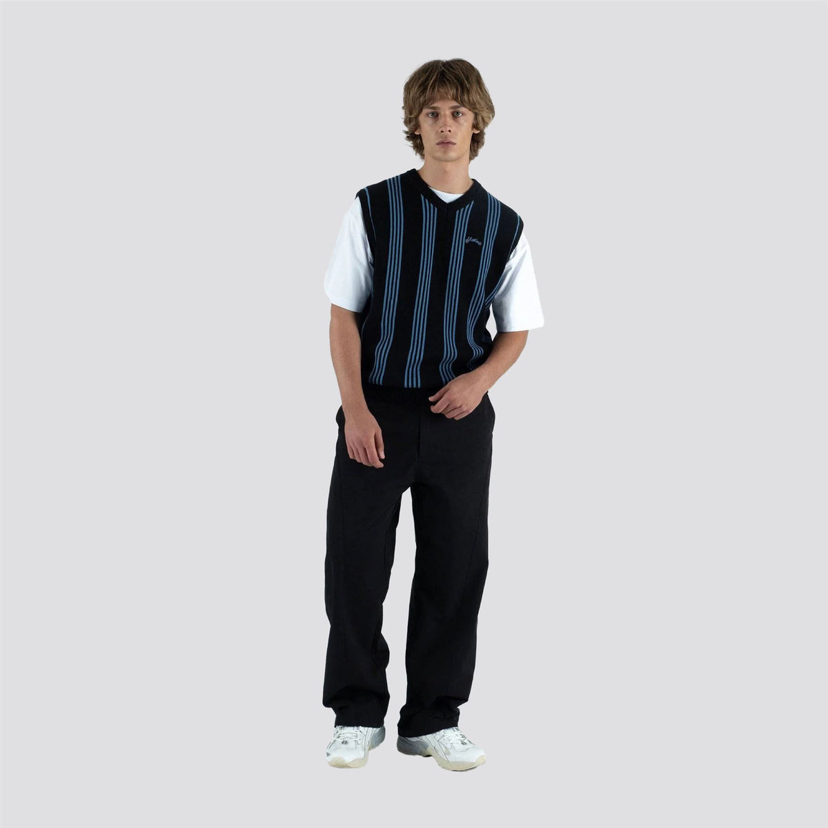 Vincents Knit Sweater Vest Black
