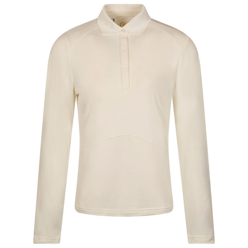 Womens Gisella Long Sleeve Polo Off White - AW24