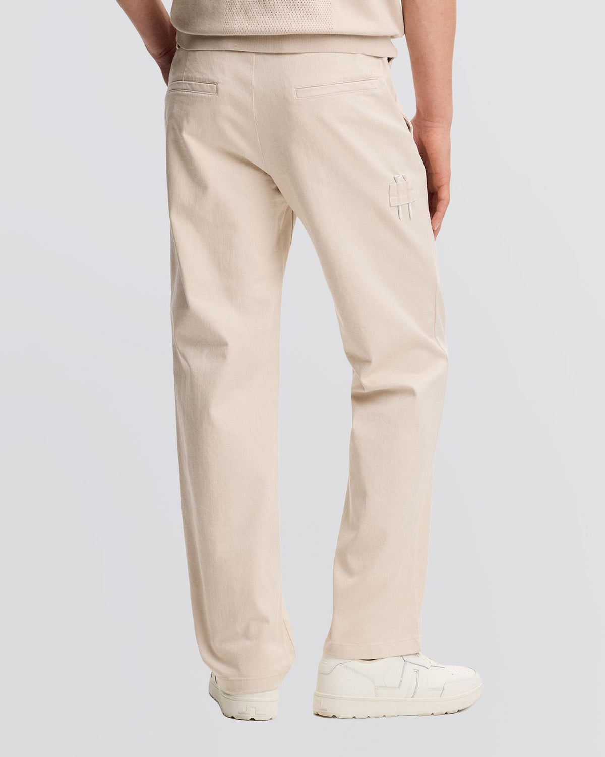 Devyn Straight Cotton Pants Moonbeam