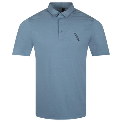 x TRENDYGOLF Evolution Short Sleeve Polo Shirt River Blue - AW23