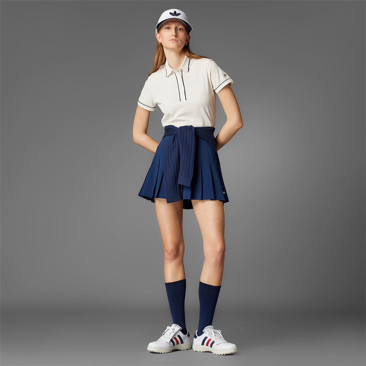 Coursecup Spikeless Golf Shoes White/Night Indigo