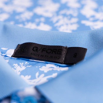 Blossom Rib Collar Polo Cielo