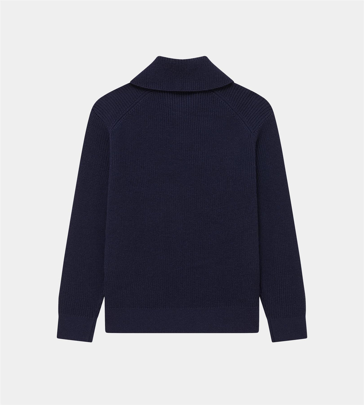 Wool Quarter Button Sweater	 Deep Navy