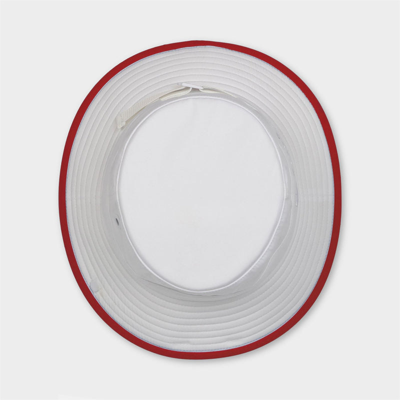 Tilley Wide Brim Bucket Hat White/Sport Red