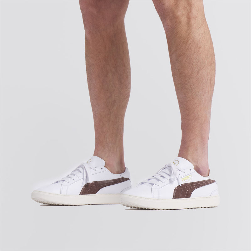 x AP Classic G Golf Shoes Puma White/Flat Bronze/Pale Pink