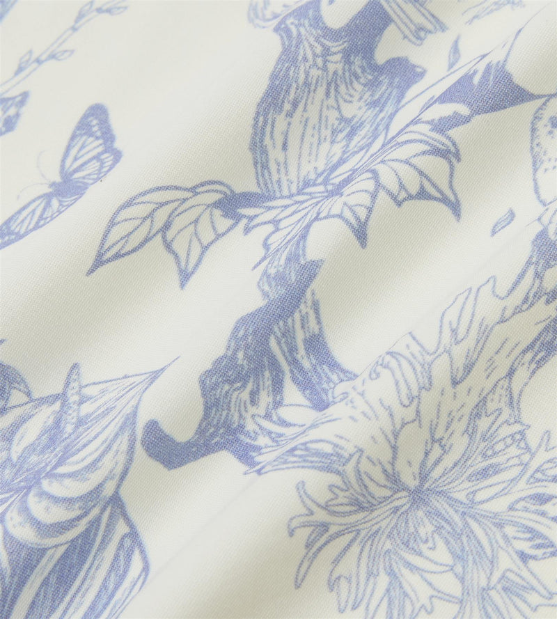 Womens Printed Bandana Cream/Blue/Forest