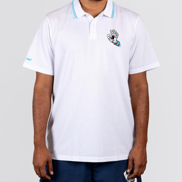Malbon x Santa Cruz Fairway Polo White | TRENDYGOLF USA