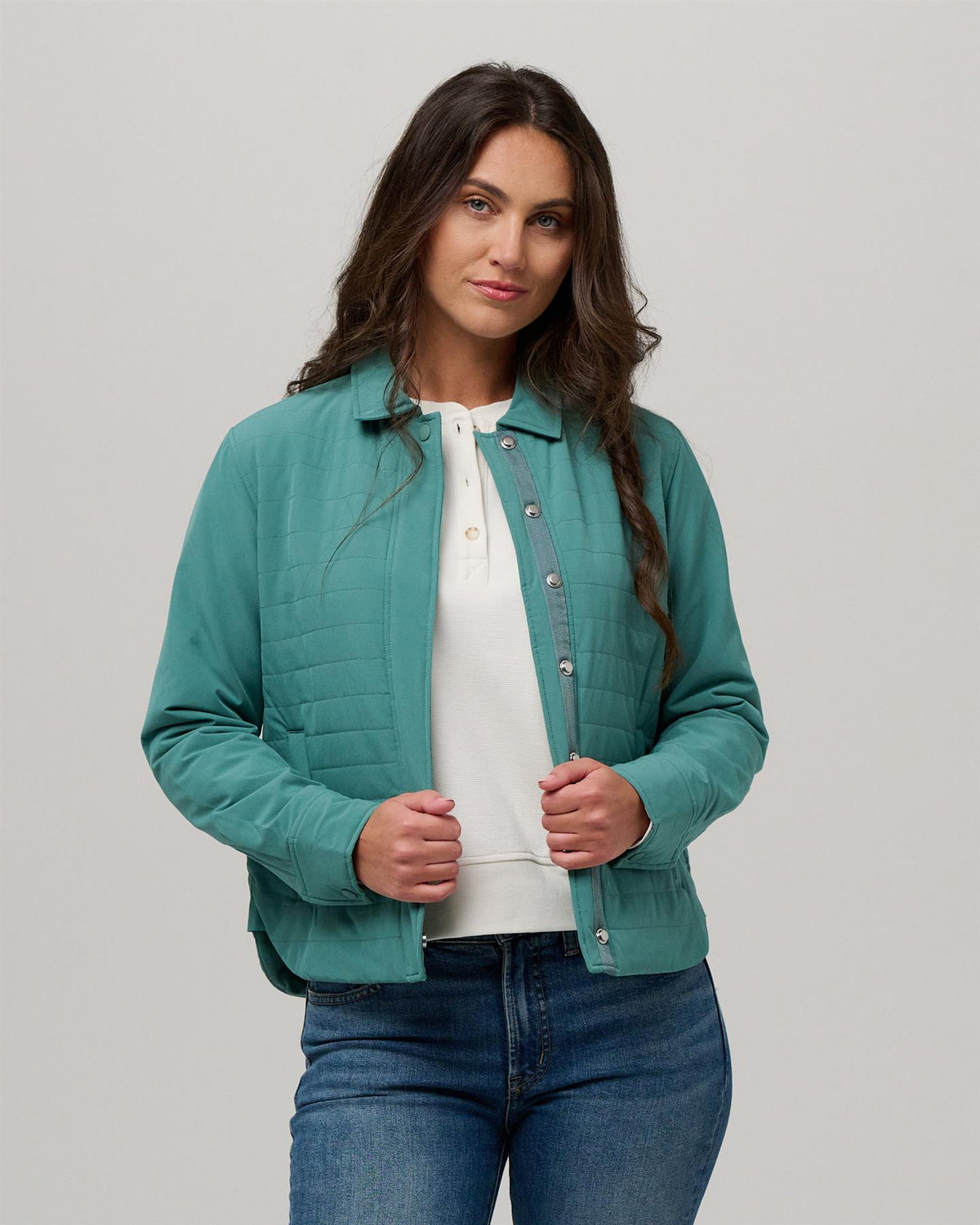 Womens Avery Shirt Jacket Agave