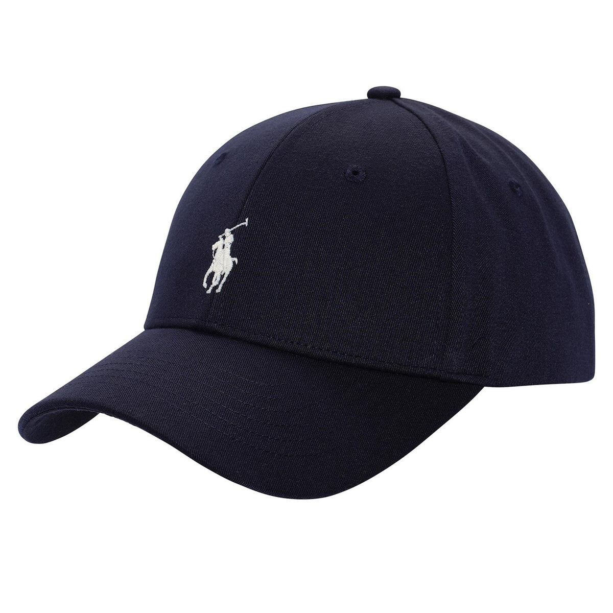 Twill Polo Player Cap French Navy