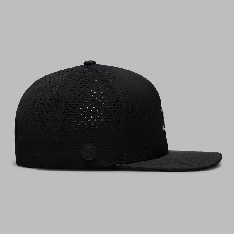 Skull & Tees Perforated Delta 110 Snapback Onyx