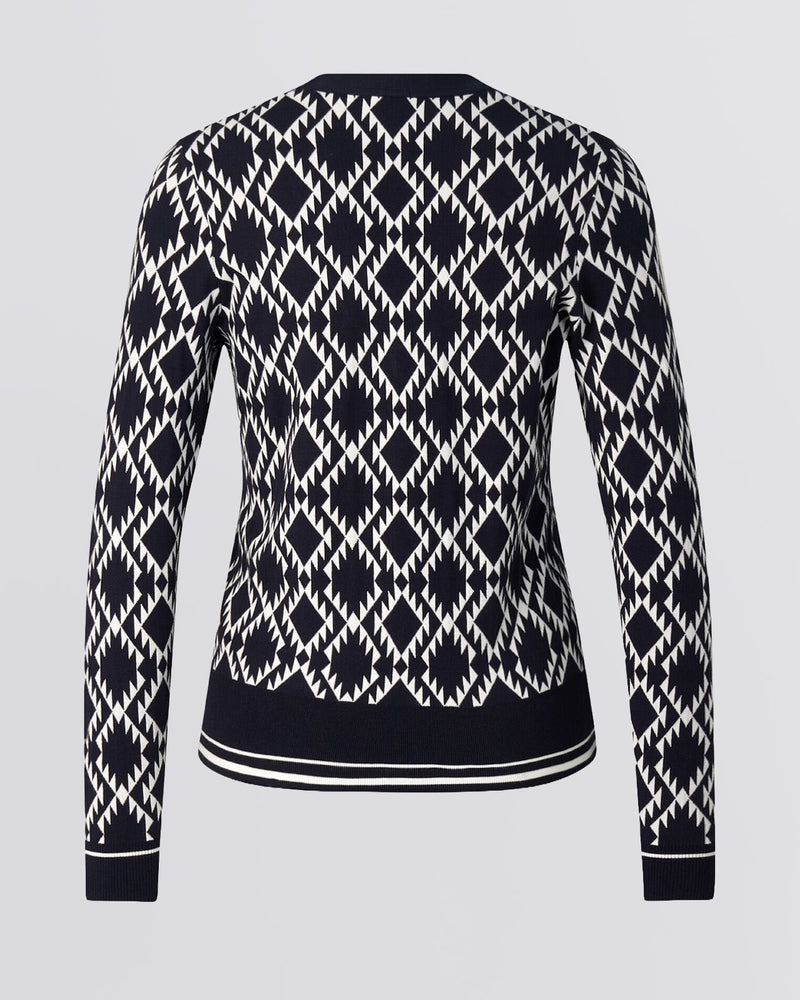 Womens Amber Knit Cardigan Navy