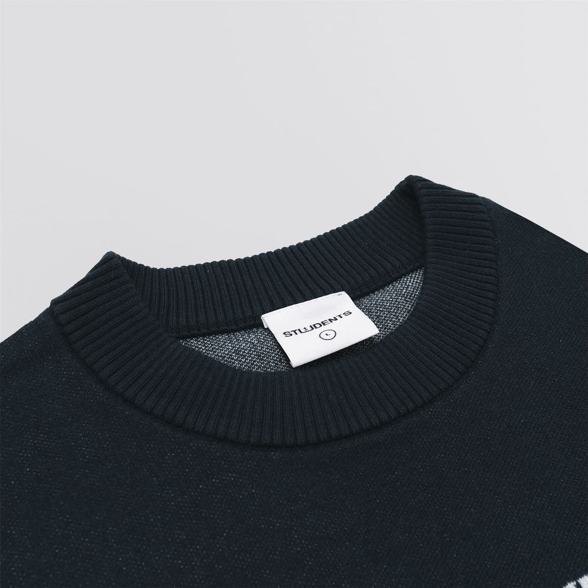 Cade Knit Crew Sweater Navy