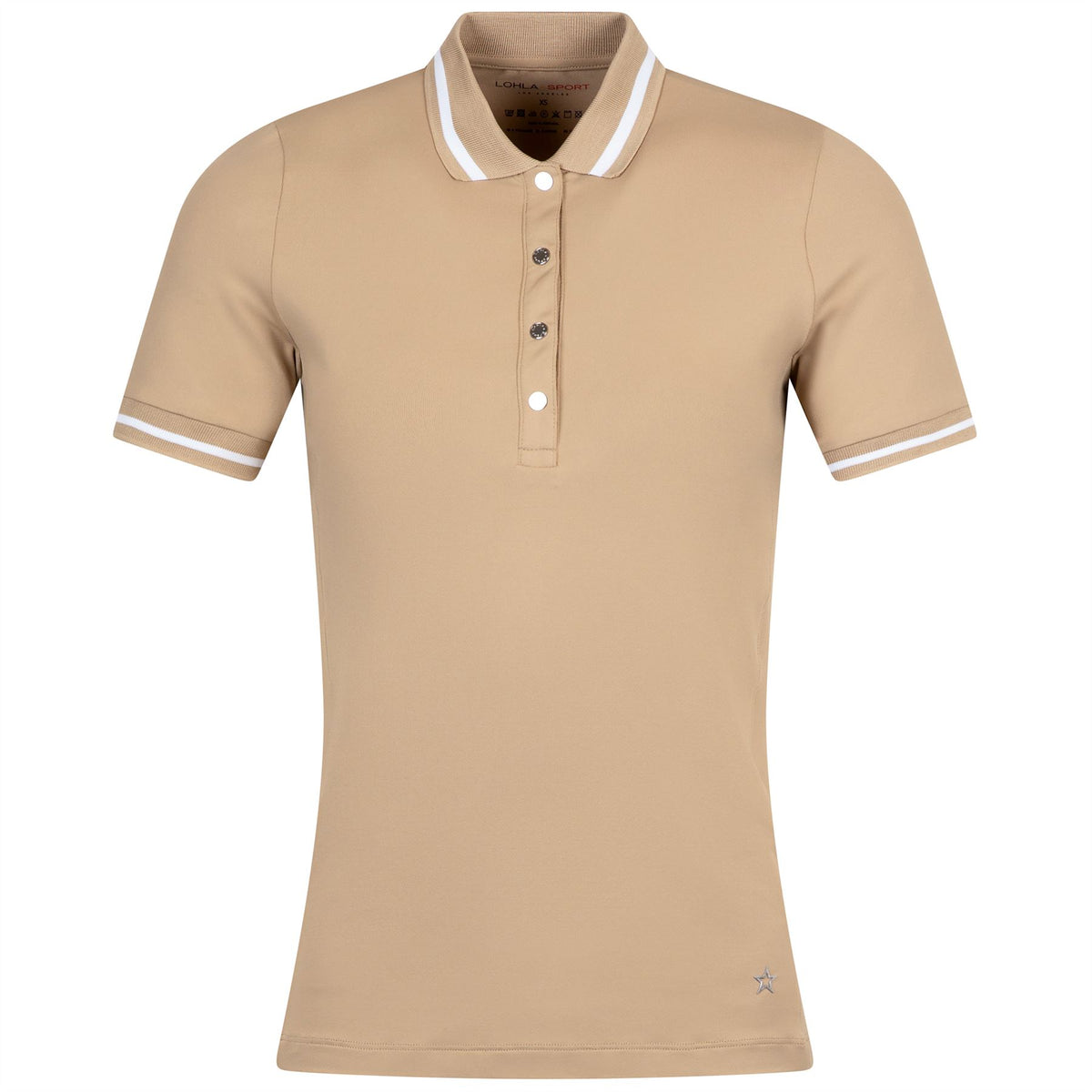 Womens The Mia Polo Khaki