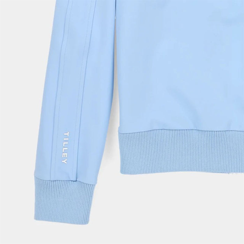 Womens Warm Up Jacket Powder Blue/White