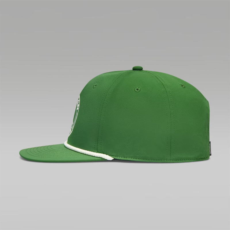 Jordan Pro Structured Dri-FIT Flat-Brim Golf Hat Forest Green/Sail