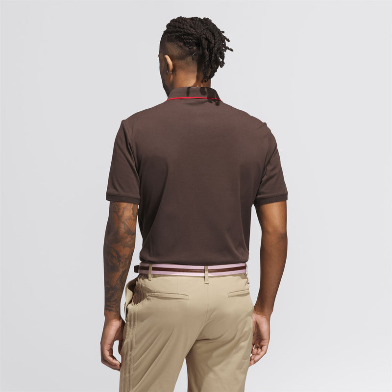 Originals Twistknit Trefoil Polo Dark Brown