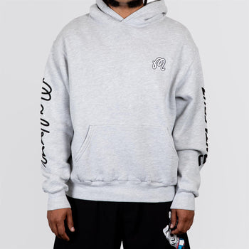 Malbon x Santa Cruz Fesque Screaming Hand Hoodie Heather Grey