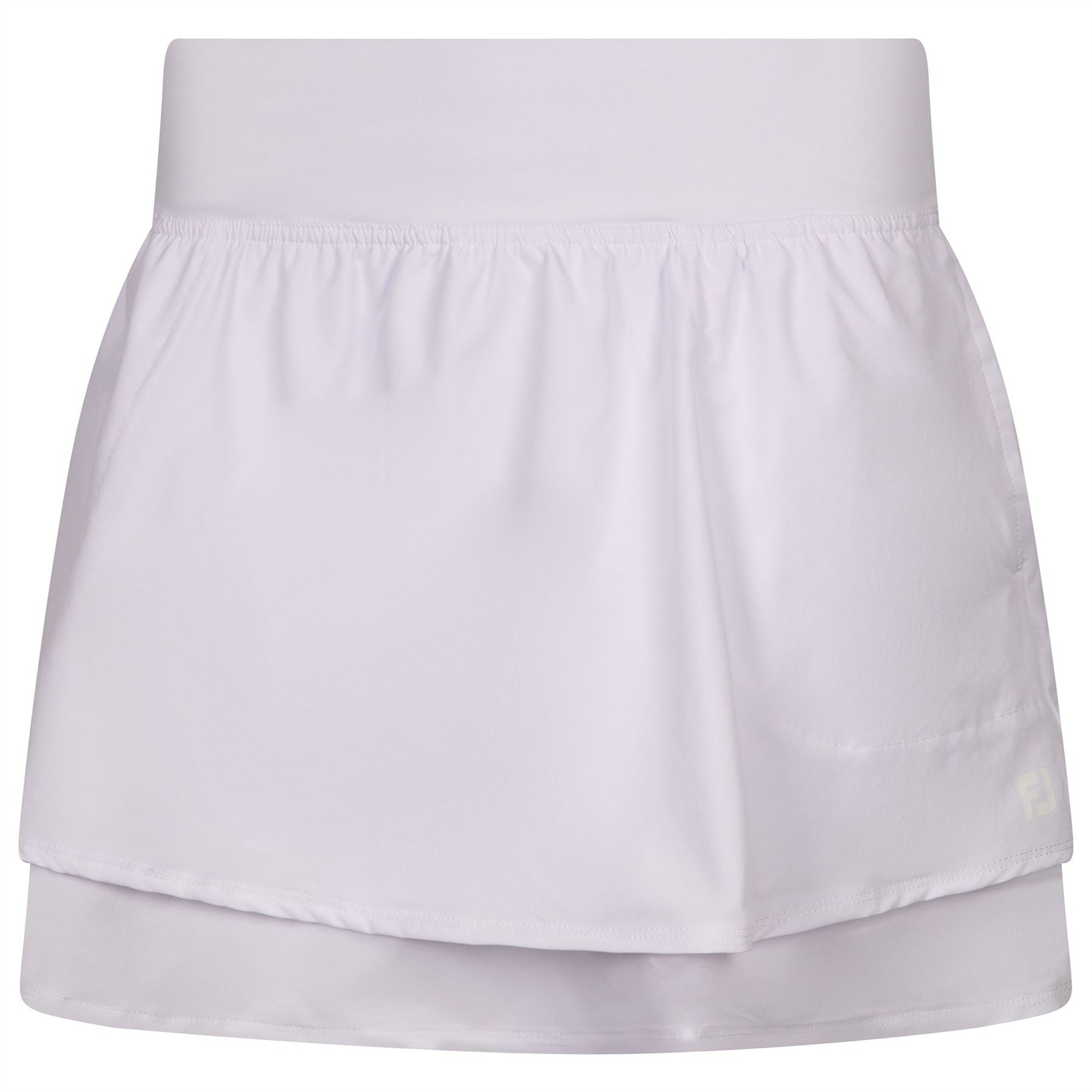 Womens Lightweight Woven Skort White