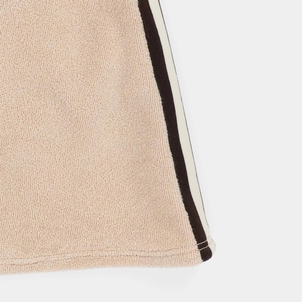 Womens Terry Ribbon Skirt Tan/Coffee
