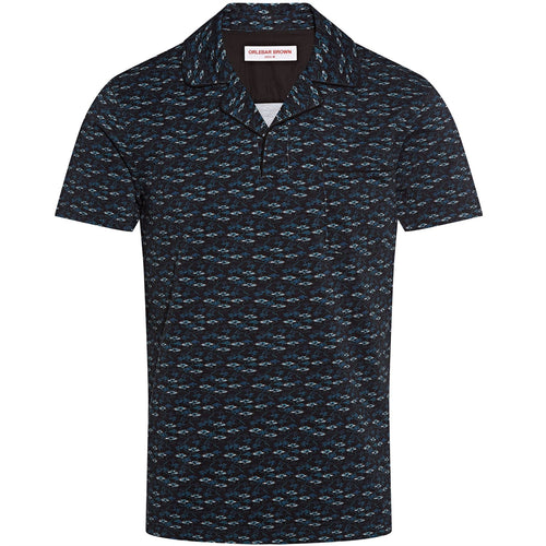Donald Torus Polo Shirt Black/Aquamarine - SS22