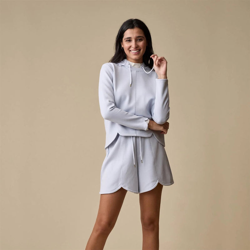 Womens Tulip Hoodie Periwinkle