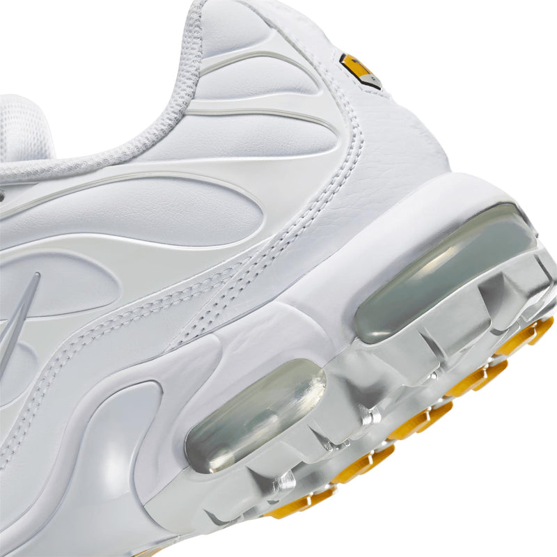 Air Max Plus Golf Shoes White/Pure Platinum/Gold/Salsa Red
