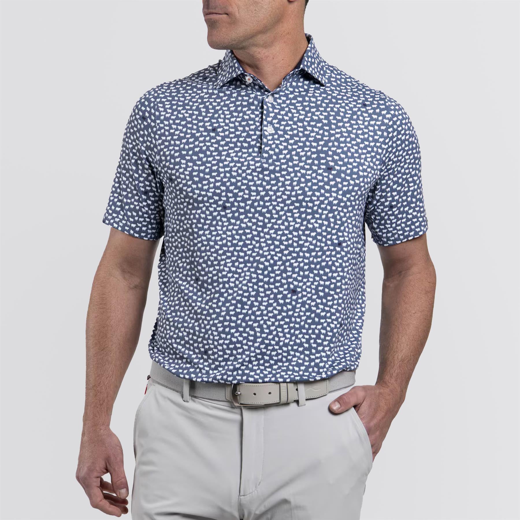 Golfer Polo Admiral Blue/White