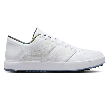 Nike Air Jordan 1 NU Retro Golf Shoes White/White | TRENDYGOLF USA