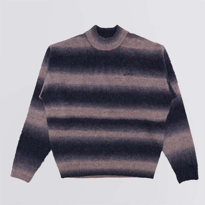 Cole Knit Mockneck Mohair Sweater Black