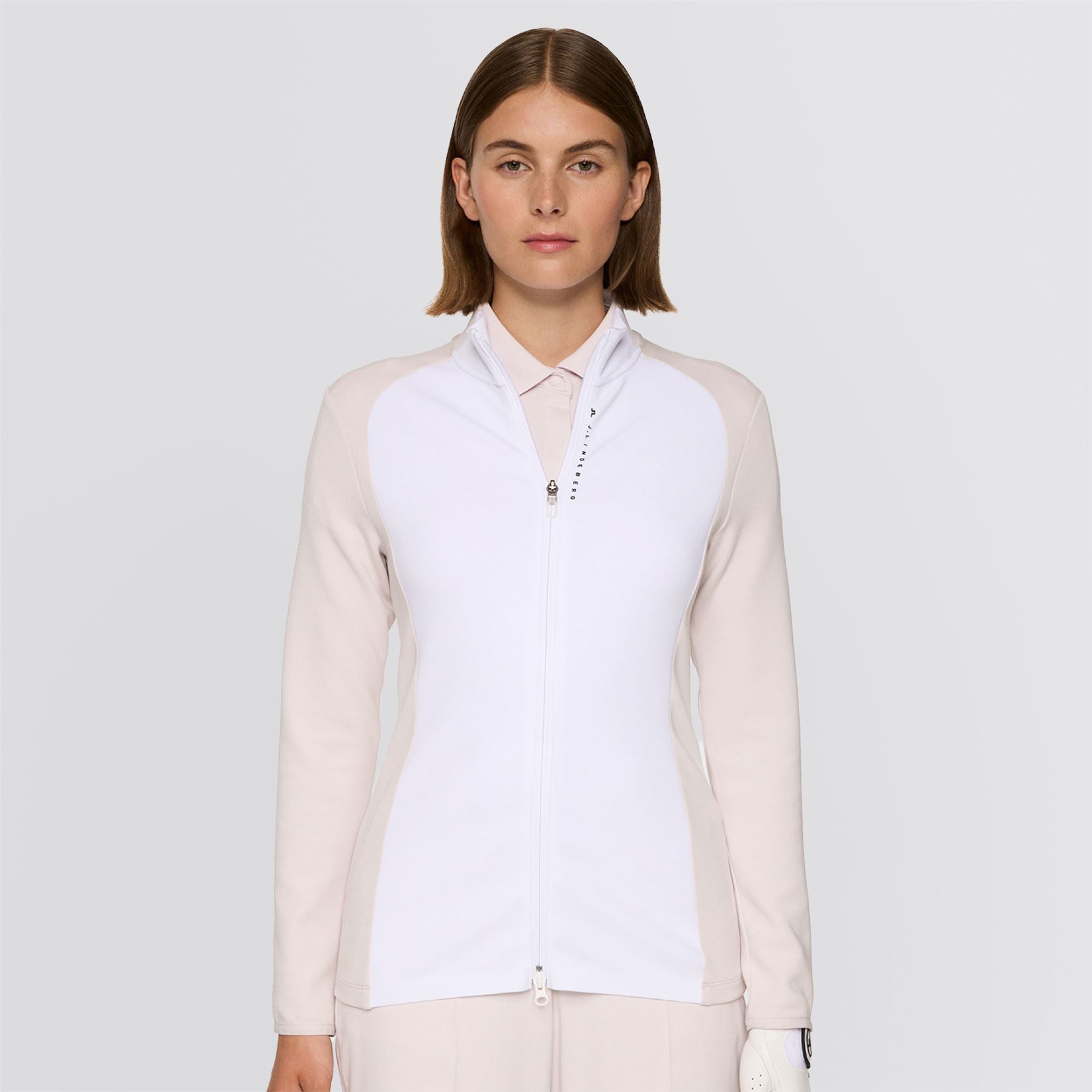 Womens Nami Zip Mid Layer Grey Lilac