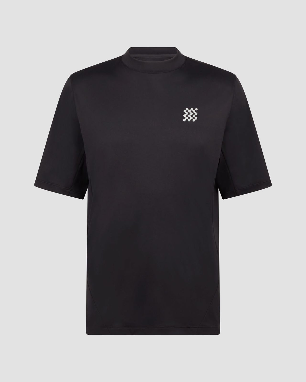 Course Mock Neck Polo Black