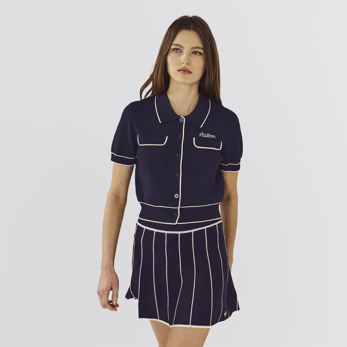 Jacqueline Knit Polo Navy