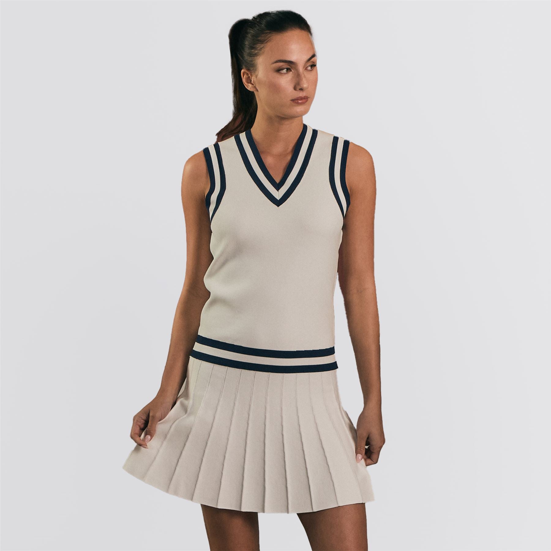 Womens Alexis Dress White/Legacy Navy