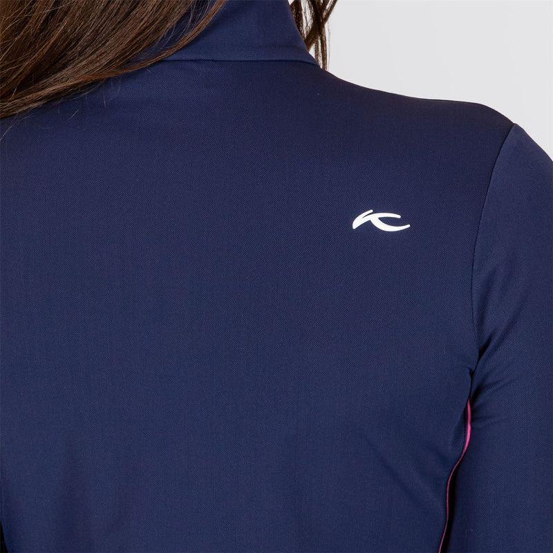 Womens Shift Half Zip Mid Layer Atlanta Blue/Peony