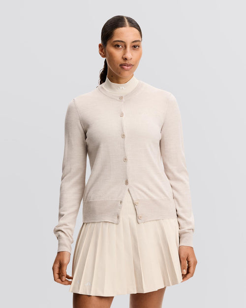 Womens Joanna Knitted Cardigan Moonbeam Melange