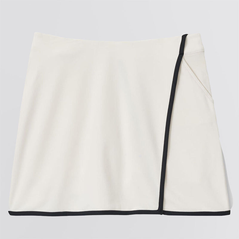 Womens Charlotte Slit Skort Ivory/Black