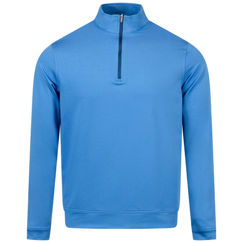 Perth Melange Performance Quarter Zip Mako Blue - AW24