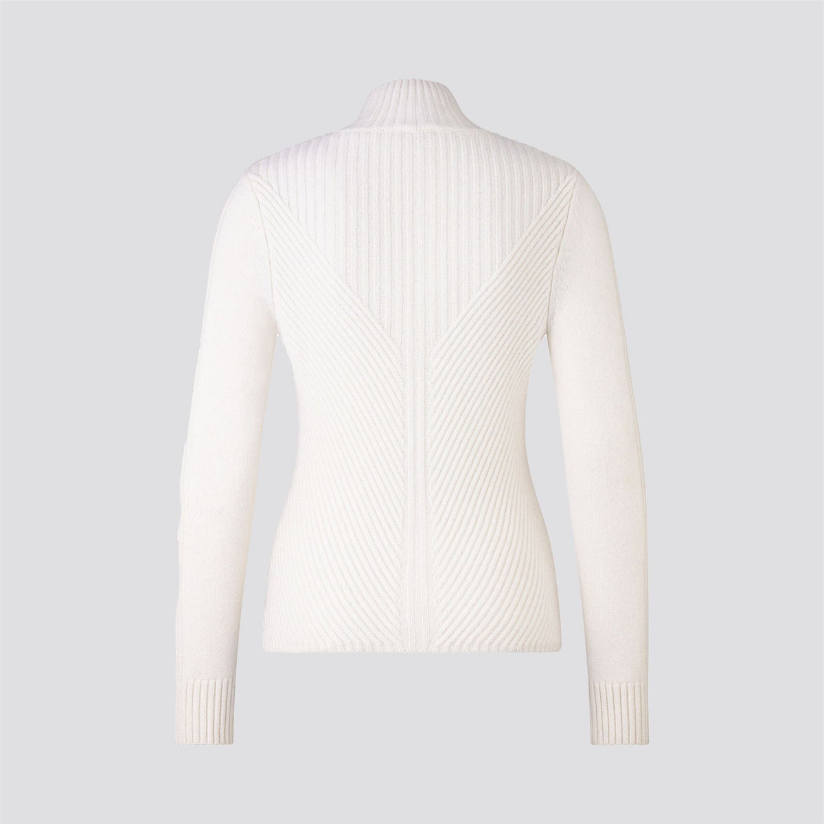 Womens Shannon Cashmere Quarter Zip Sweater White